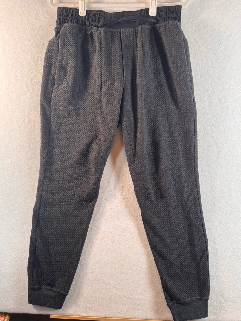 Lululemon At Ease Jogger Men’s Large Heathered Black 28” Inseam M5642S